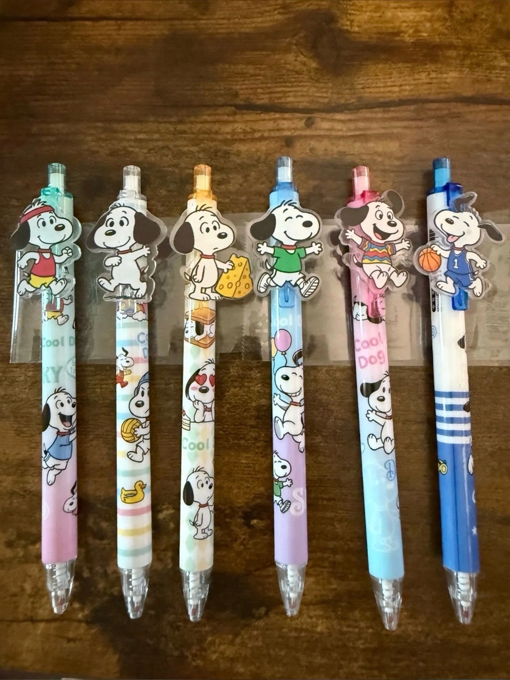 Snoopy Assorted Color Ballpoint Pens – Pack of 6